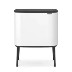 Brabantia Bo touch bin 3 x 11 liter, white (wit)< Pedaalemmers