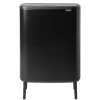 Brabantia Bo touch bin high 60 L, Mat zwart< Prullenbakken