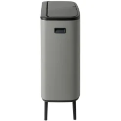 Brabantia Bo touch bin high 60 L, Mineral concrete grey< Prullenbakken