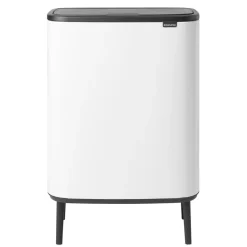 Brabantia Bo touch bin high 60 L, Wit< Prullenbakken
