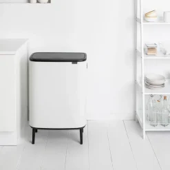 Brabantia Bo touch bin high 60 L, Wit< Prullenbakken