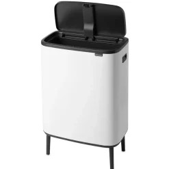 Brabantia Bo touch bin high 60 L, Wit< Prullenbakken