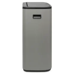Brabantia Bo touch bin 2x30 L, Mineral concrete grey< Prullenbakken