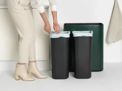 Brabantia Bo touch bin 2x30 L, Pine green< Prullenbakken