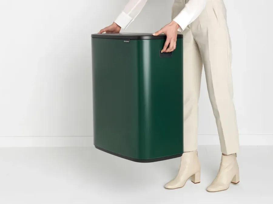 Brabantia Bo touch bin 2x30 L, Pine green< Prullenbakken