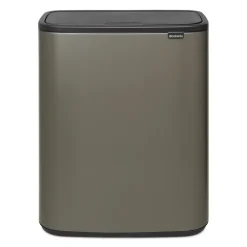 Brabantia Bo touch bin 2x30 L, Platinum< Prullenbakken