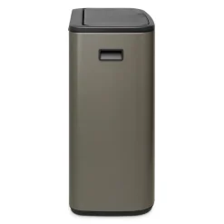 Brabantia Bo touch bin 2x30 L, Platinum< Prullenbakken