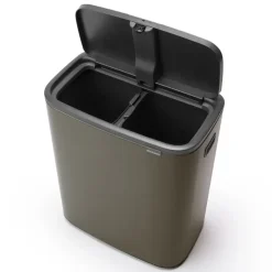 Brabantia Bo touch bin 2x30 L, Platinum< Prullenbakken