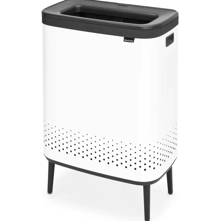Brabantia Bo wasmand high 2x45 L, Wit< Wasmanden