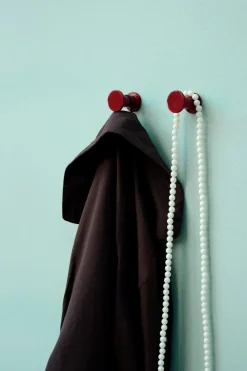 HAY Bolt haak 2-pack Ø2,8 cm, Red< Haken & Hangers