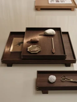 Ferm Living Bon houten dienblad small, Smoked oak< Decoratieve Accessoires|Decoratieve Dienbladen