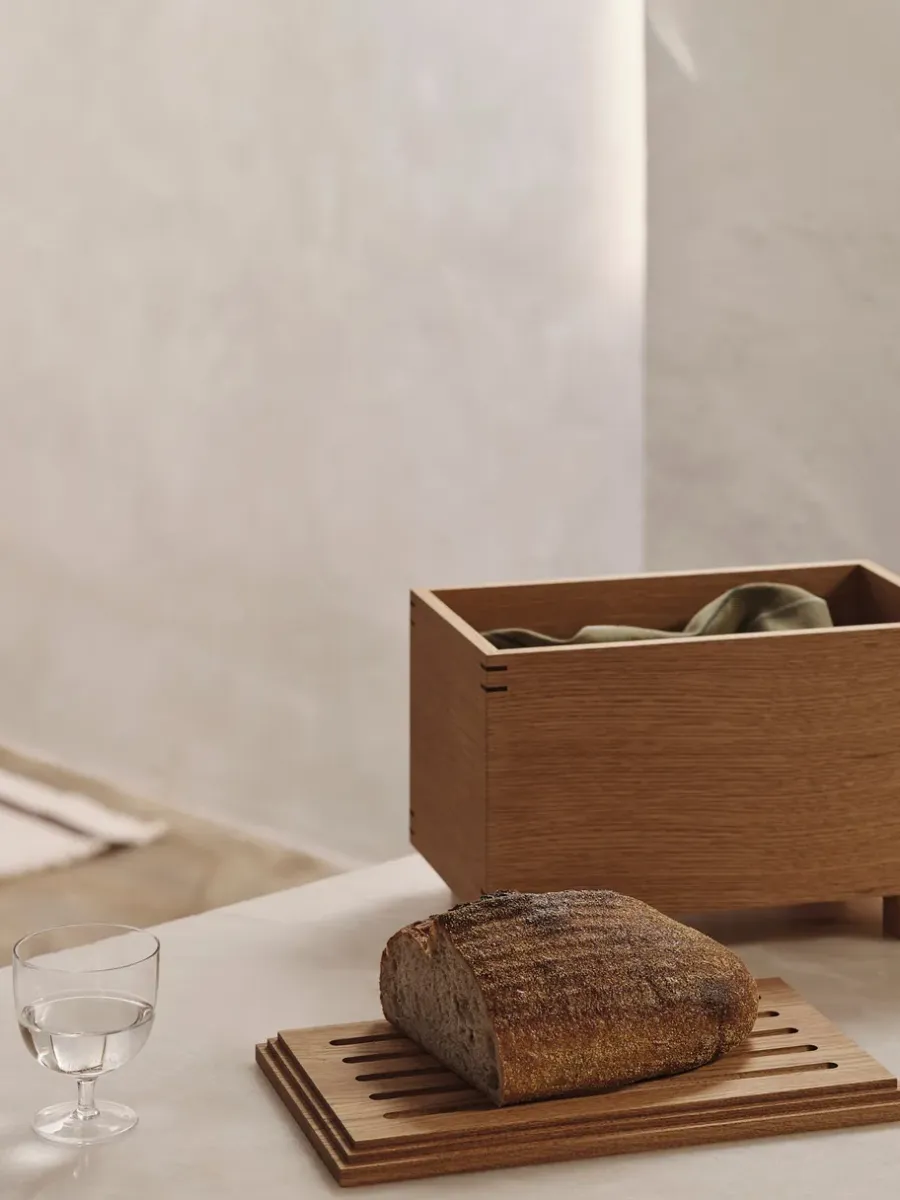 Ferm Living Bon houten doos 19x35 cm, Oiled oak< Dozen & Boxen