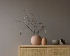 Cooee Design Bonbonnière kom 18 cm, Sand-shell< Paasdecoratie