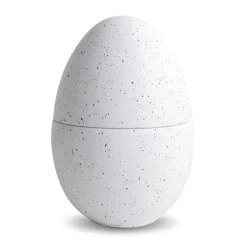 Cooee Design Bonbonnière kom 18 cm, White-mud< Paasdecoratie
