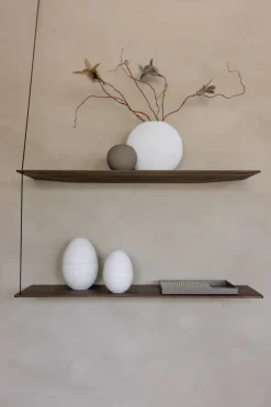 Cooee Design Bonbonnière kom 18 cm, White-mud< Paasdecoratie