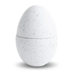 Cooee Design Bonbonnière kom 14 cm, White-mud< Paasdecoratie