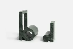 Woud Booknd boekensteun marmer, Groen< Decoratieve Accessoires