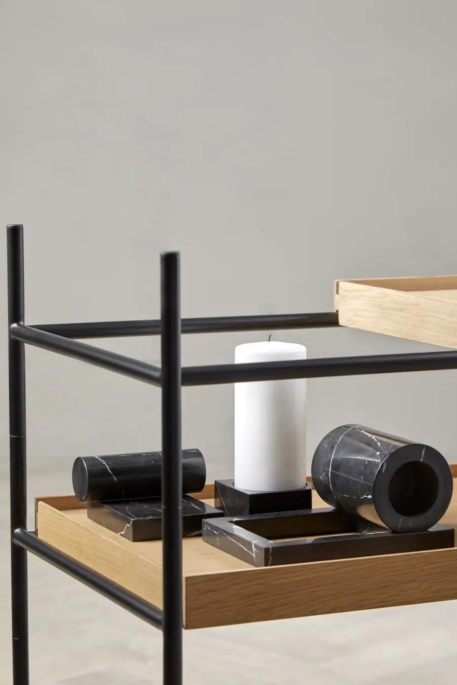 Woud Booknd boekensteun marmer, Zwart< Decoratieve Accessoires