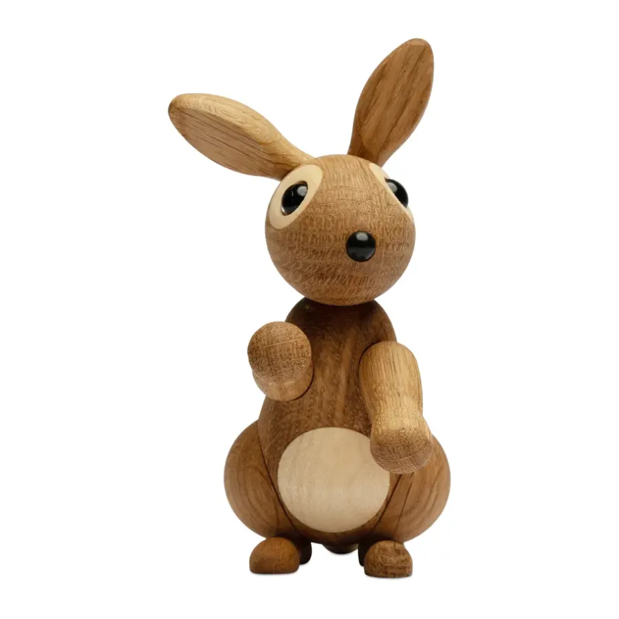 Spring Copenhagen Bounce konijn decoratie 9,5 cm, Eik< Kinderkamer Interieuraccessoires|Kinderkamer Interieuraccessoires