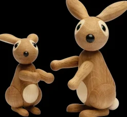 Spring Copenhagen Bounce konijn decoratie 9,5 cm, Eik< Kinderkamer Interieuraccessoires|Kinderkamer Interieuraccessoires