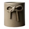 DBKD Bow pot Ø11 cm, Beige< Kerstdecoraties