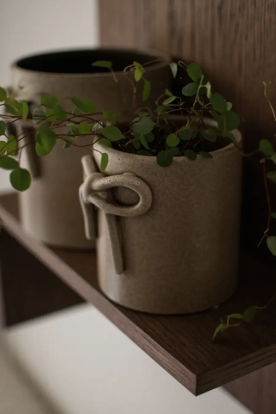 DBKD Bow pot Ø11 cm, Beige< Kerstdecoraties