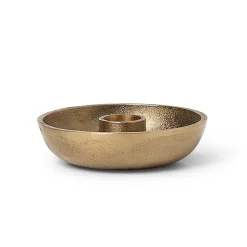 Ferm Living Bowl kandelaar Ø10 cm, Messing< Kandelaars