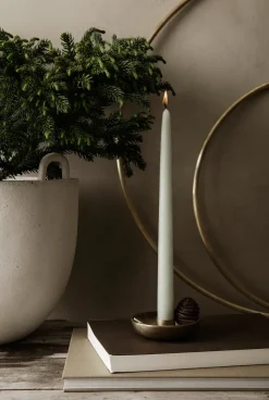 Ferm Living Bowl kandelaar Ø10 cm, Messing< Kandelaars
