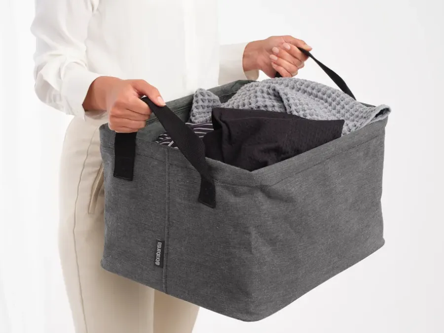 Brabantia opvouwbare wasmand 35 L, Pepper Black< Wasmanden