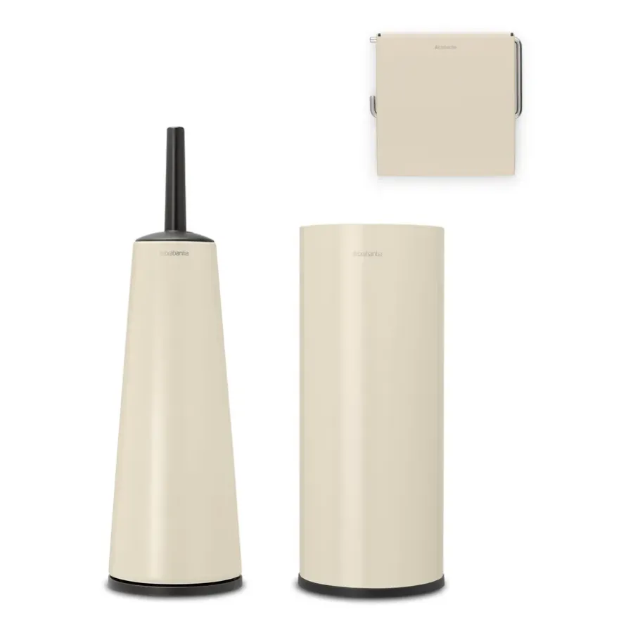 Brabantia ReNew badkameraccessoires 3-delig, Soft Beige< Toiletborstels