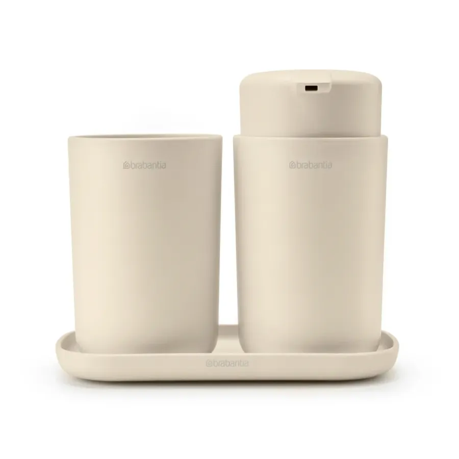 Brabantia ReNew badkameraccessoireset 3-delig, Soft Beige< Zeepdispensers & Zeepschaaltjes