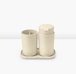 Brabantia ReNew badkameraccessoireset 3-delig, Soft Beige< Zeepdispensers & Zeepschaaltjes