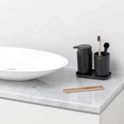 Brabantia ReNew tandenborstelhouder, Donkergrijs< Tandenborstelhouders