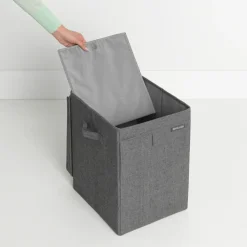Brabantia stapelbare wasmand 35 l., Donkergrijs< Wasmanden