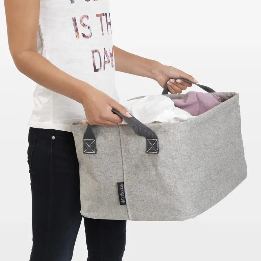 Brabantia wasmand vouwbaar, grijs< Wasmanden