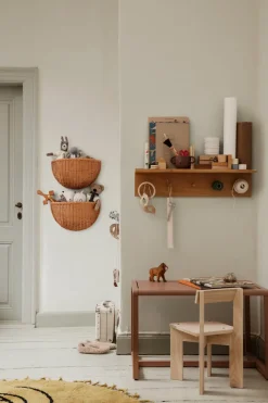 Ferm Living Braided wandmanden 2-pack, Natural< Opbergmanden