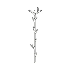 Maze Branch haak, zwart< Kapstokken & Hangrekken