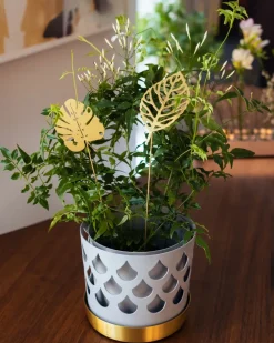 KLONG Brass leaves decoratie 2-pack, Wood< Decoratieve Accessoires