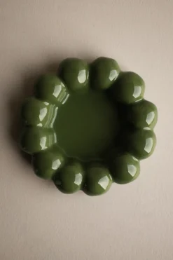 DBKD Bright kaarsenhouder Ø17 cm, Glanzend groen< Kaarsenhouders & Kaarsenborden