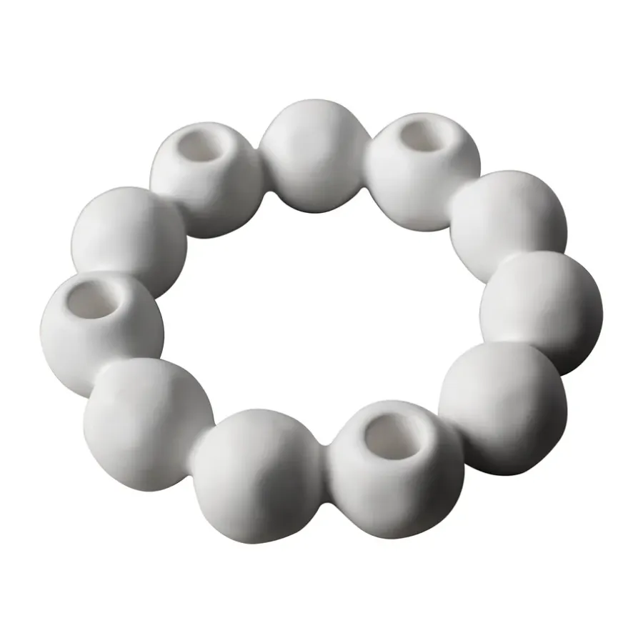 DBKD Bright kandelaar Ø27 cm, White< Adventskandelaars & -Kaarsen