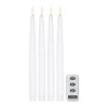 Scandi Essentials Bright ledkaarsen 28,5 cm 4-pack met afstandsbediening, Wit< Led-Kaarsen