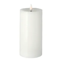 Scandi Essentials Bright Melt blokkaars 17,5 cm, Wit< Led-Kaarsen