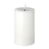 Scandi Essentials Bright Melt blokkaars led 15 cm, Wit< Led-Kaarsen