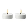 Scandi Essentials Bright waxinelichtjes led Ø5,8 cm 2-pack, White< Led-Kaarsen