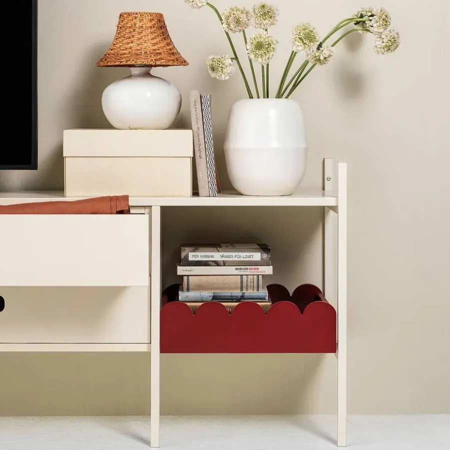 TÔNN furniture Bump dienblad 35x41 cm, Burgundy< Decoratieve Accessoires|Decoratieve Dienbladen