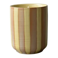 DBKD Burn geurkaars 60 u., Stripe yellow< Geurkaarsen & Aroma Diffusers