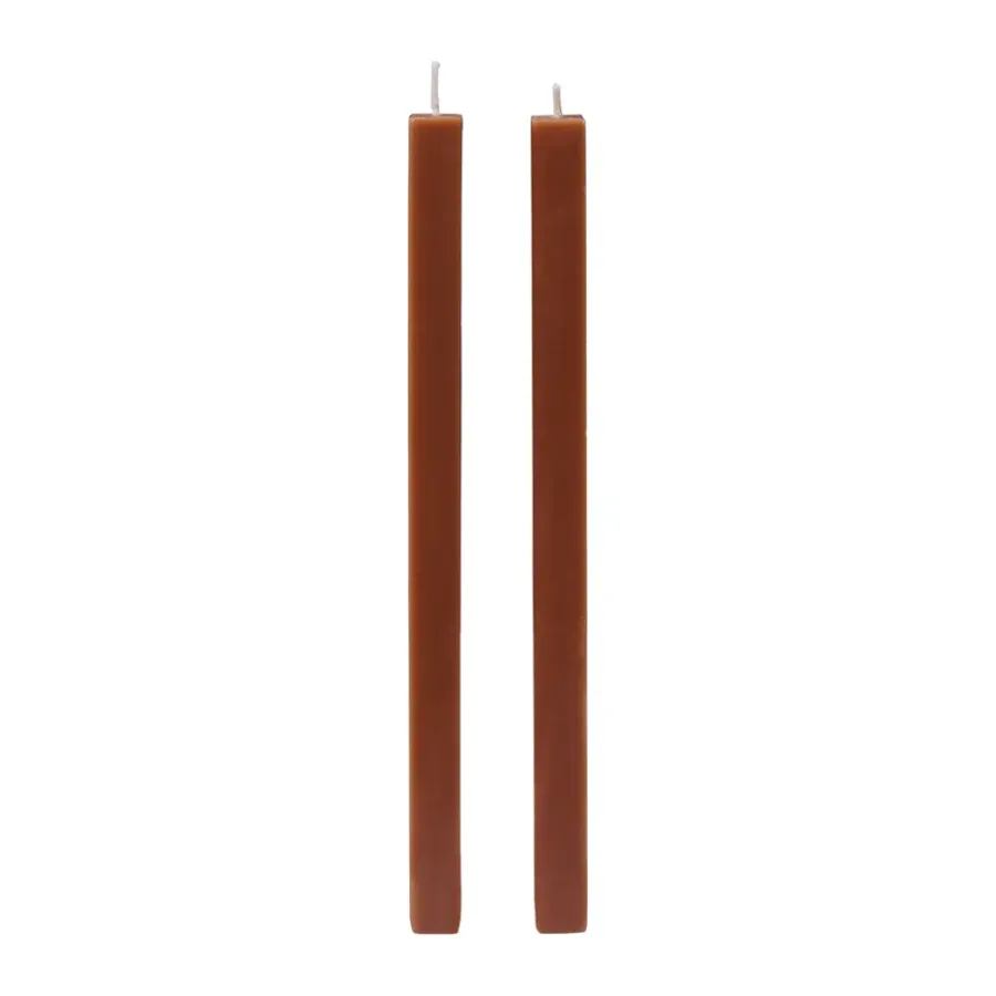 Ferm Living Burren dinerkaarsen 2-pack, Bronze< Kaarsen