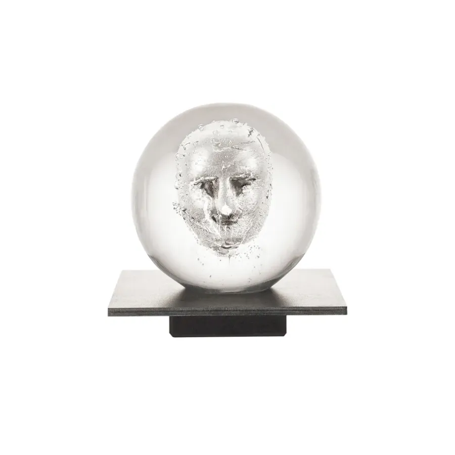 Kosta Boda BV Headman glassculptuur, Helder< Glaskunst|Sculpturen & Porseleinen Beelden