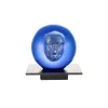 Kosta Boda BV Headman glassculptuur, Blauw< Glaskunst|Sculpturen & Porseleinen Beelden