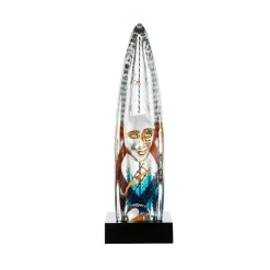 Kosta Boda BV Vertical Journey glassculptuur, Helder< Glaskunst|Sculpturen & Porseleinen Beelden